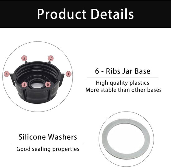 Reservedele voor sapcentrifuge - Compatibel met diverse modellen, 4 stuks — afbeelding 4
