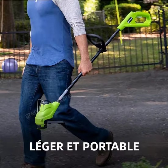 Greenworks Accu Grastrimmer 24V - Gazonkantentrimmer met 1 accu's 2Ah - Uitgerust met TORQDRIVE™ - Voor Tuin en Gras van Greenworks — afbeelding 4