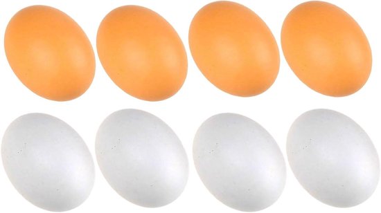 Ericetion 4 Stuks / Set Simulatie Gebakken Ei Voedselmodel Gebakken Eieren Kunstmatige Nieuwigheid Speelgoed Keuken Fop Item Nep Eieren Fotografie Props Leveringen