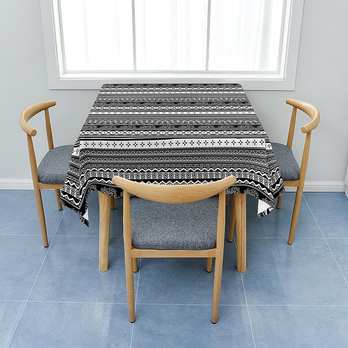 Bohemian Vierkant Tafelkleed 120x120 cm - Afveegbaar en Waterafstotend