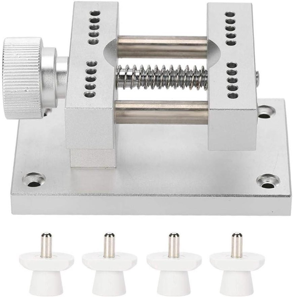 Reparatieset voor horlogemakers - horlogemakers - horlogebehuizing - verwijderaar - basiswerk reparatiegereedschap - met etui - geschikt voor diverse horloges - zwart metaal.