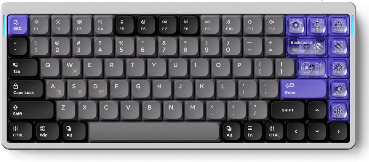 Gaming Toetsenbord 75% Lay-out met RGB en Hall-effect Schakelaars