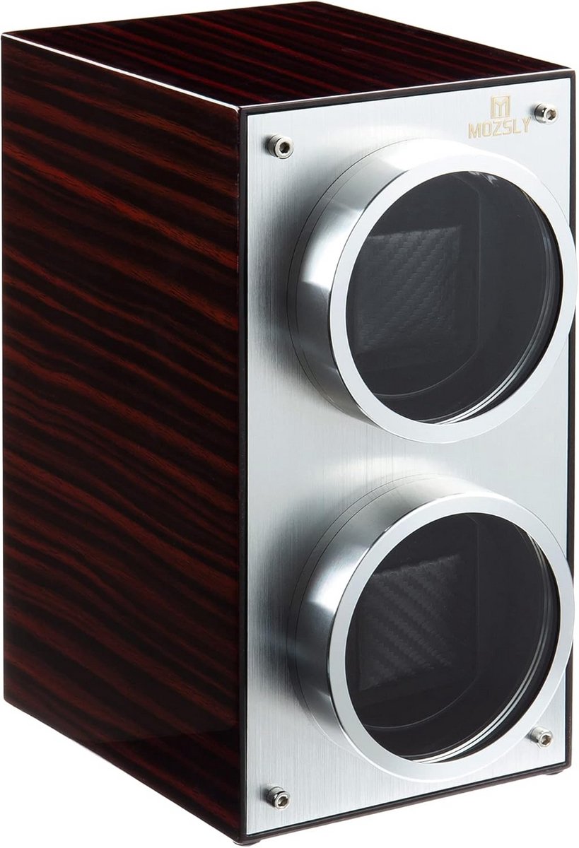 Dubbele Opwindbox voor Automatische Horloges met Stille Motor en Diverse Instellingen
