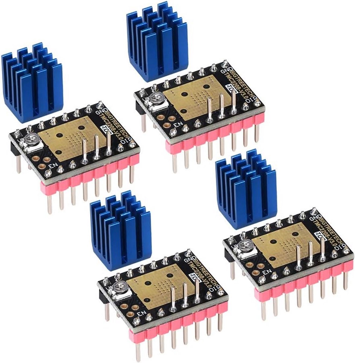Stepper Driver Demper voor 3D-printers - 4 Stuks
