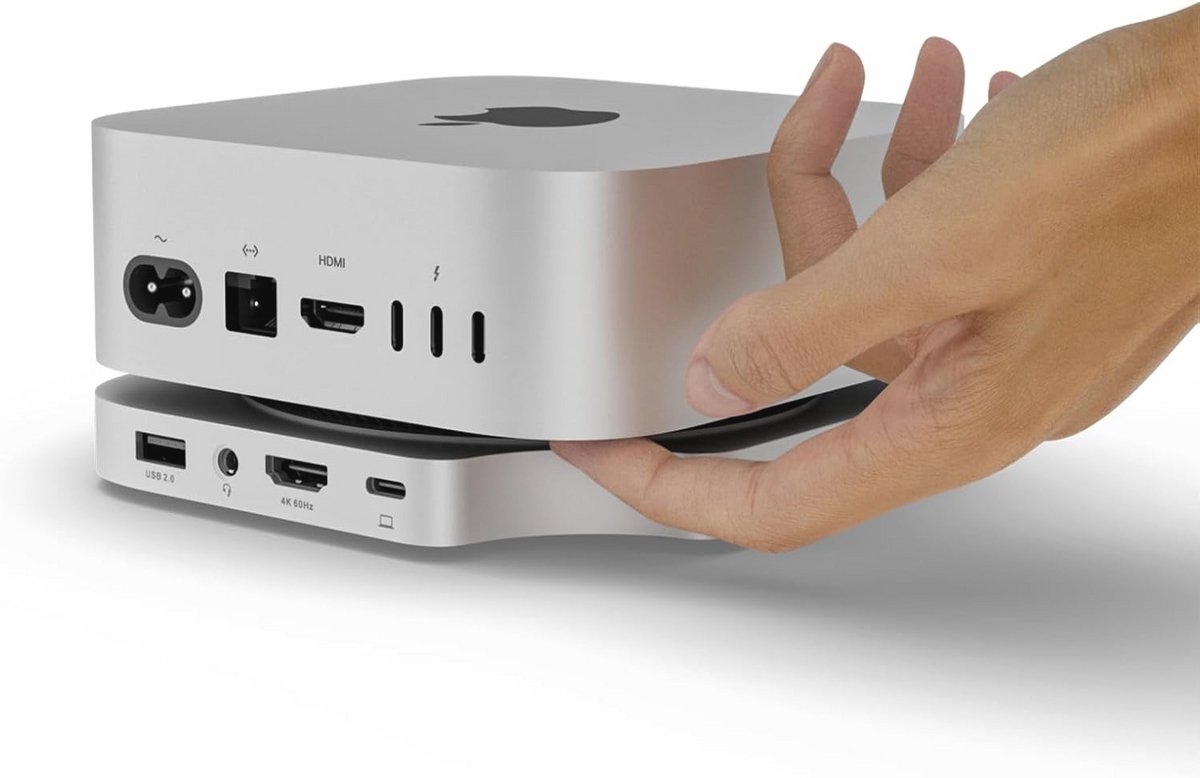 iExpandMate MINI4PRO Dock voor Mac Mini M4 met 4K HDMI, 4TB SSD, Hub & Stand