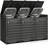 Floressa Containerberging 3x 240L – Kliko Ombouw – Gepoederd Staal – Antraciet