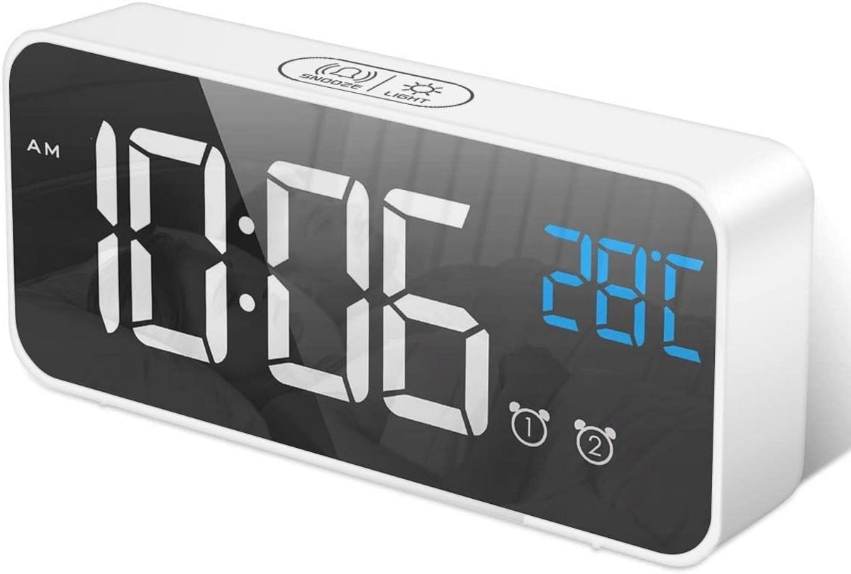 Digitale Wekker met Temperatuur, Snooze en Spraakgestuurde Functie