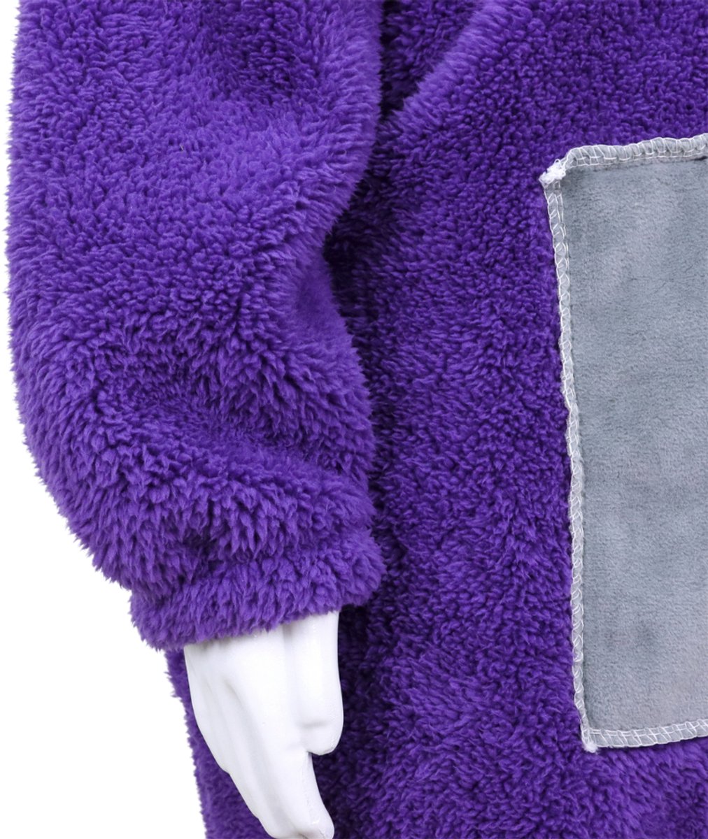 JOYAKIDS® Tele Onesie tinky Kinderen | Carnavalskleding Jongens & Meisjes | Verkleedkleren Meisje Jongen | Paars Verkleedkostuum Kids | Tubbie Kostuum Kind | Carnaval kleding | Verkleedkleding | Verkleed als | Groepskostuum | — afbeelding 13