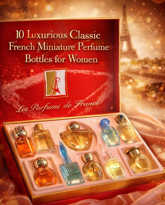 Luxe Franse - Parfum Miniaturen - Origineel uit Grasse - 10 miniaturen - Geurengeschenkset