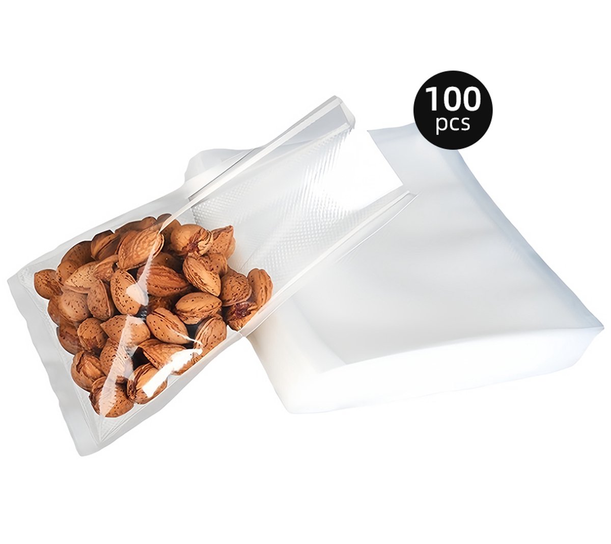 Vacuumzakken Voedsel-Vacuümzakken 15x20 cm 100 stuks-Sealzakken-Vacuum en sous vide zakken-Sous Vide Zakken-Vacuümzakken Met Microstructuur
