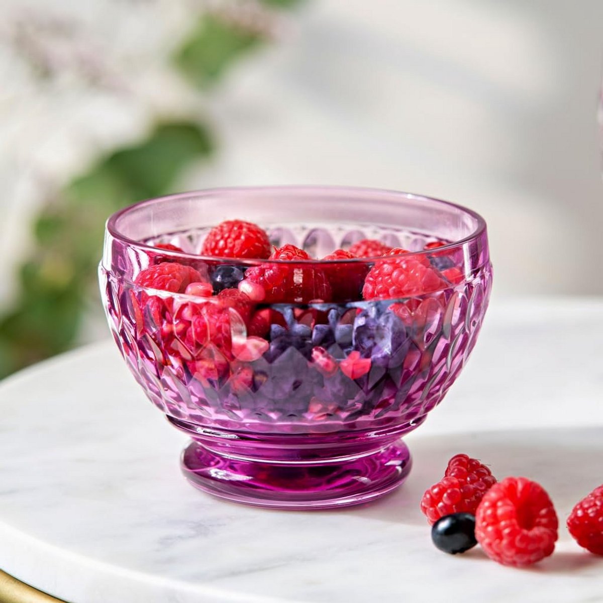Glazen Beker Roze 250 ml - Facet Kristalglas voor Dagelijks Gebruik