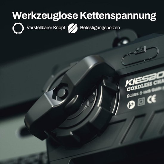 Accukettingzaag 8 inch - Mini-kettingzaag met kettingsmeersysteem en borstelloze elektromotor — afbeelding 4
