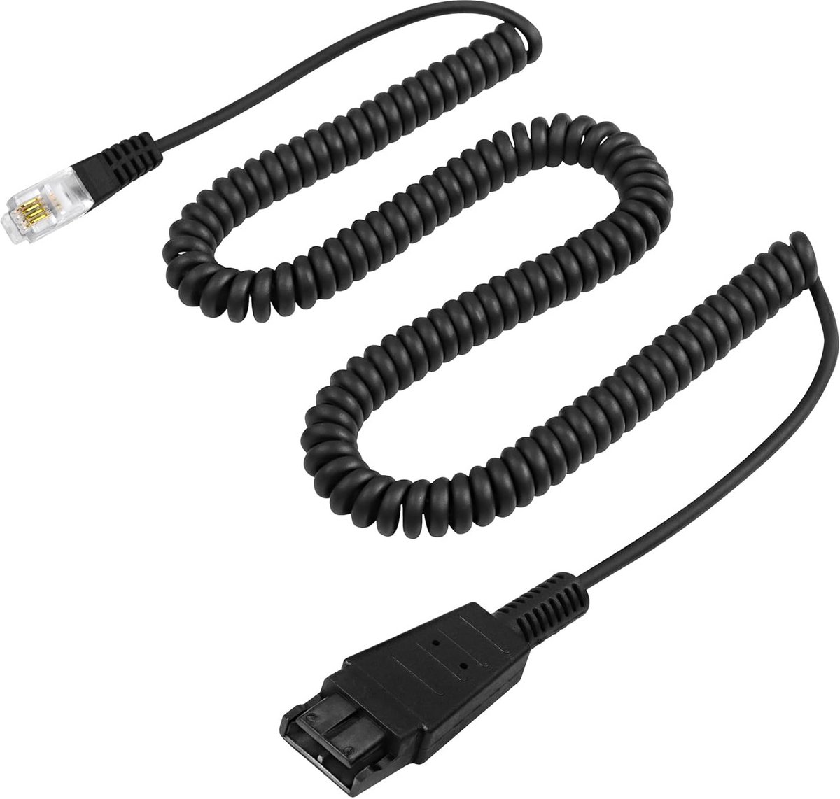 Headset Adapter Kabel RJ9 naar Quick Disconnect (QD) - Compatibel met Avaya IP Telefoons