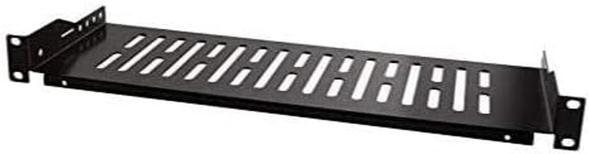 19 inch inschuifvak 1U voor serverkasten - Zwart, Maximaal 10 kg