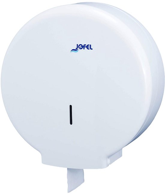 Jofel Grote Industriële Toiletpapierhouder, Papierdispenser Op Rollen Van 400 M Diameter 260 Mm Doorn 45 55 Ideaal Voor Openbare Badkamers Abs Behuizing Ae77300 Zilver 2049384153
