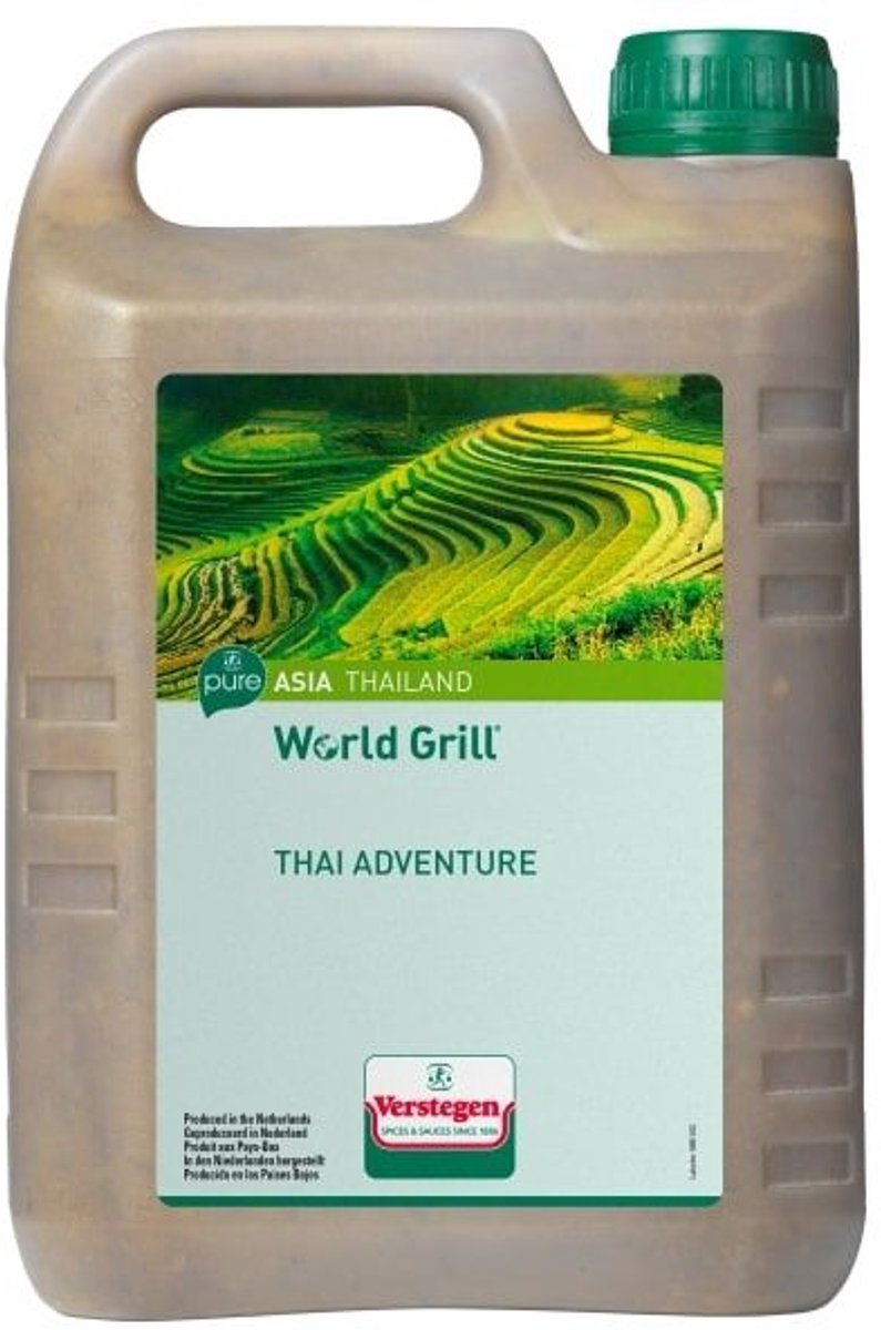 Verstegen - World Grill - Thai Adventure - Oliemarinade - Drum - Marinades - 2,5L