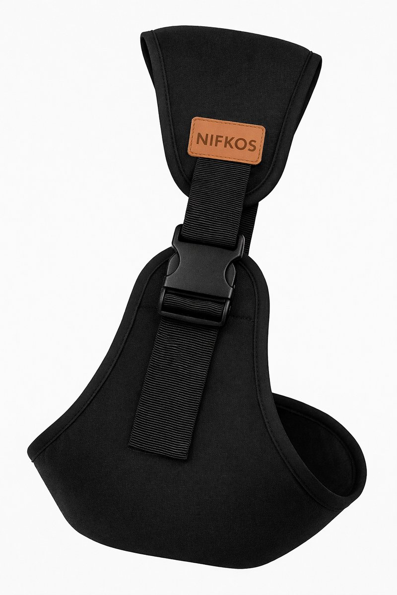 Nifkos - Ergonomische Baby Draagzak zwart - Premium Peuter Carrier - Hoge Kwaliteit – foto 4
