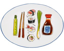 foto van Blond Amsterdam, Sushi: Serveerschaal ovaal 27 cm sushi