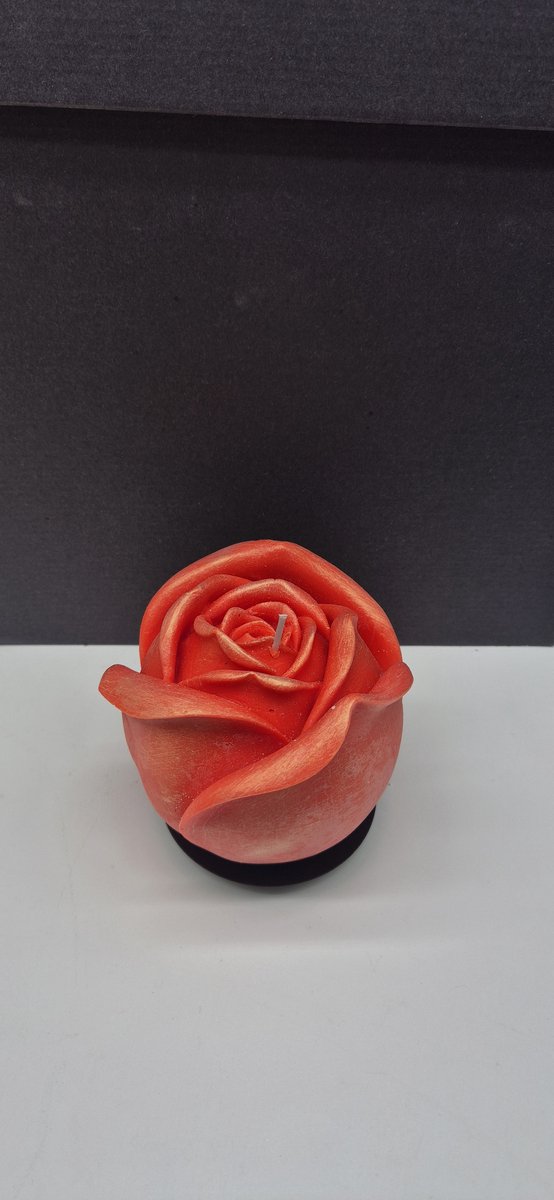 Kaarsgeschenk Kaars - Figuurkaars - XXL Roos kaars - Geschenk - Cadeau voor haar - Uniek cadeau - Origineel cadeau - roos wit