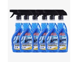 AutoFresh Ruitontdooier Spray Auto 500ml - 6x 500 ML - Krachtige Ijsverwijderaar tot -40°C - Snelwerkende Anti-Vries voor Autoruiten - Voorkomt Herbevriezing - Veilig voor Lak & Rubber - Winter Essential