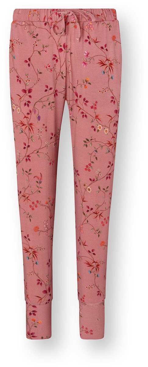Pip Studio - Bobien Pyjama Broek Lang Dames - Loungewear - Delhi Dreams - Roze - L