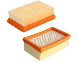 2 Stuks Vervangfilters geschikt voor Kärcher MV4 MV5 MV6 WD4 WD5 WD6 stofzuigers 2.863-005.0 - Wasbare Vouwfilters - Vervangfilters