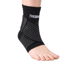 Trebin Enkelbrace - Enkel Bandage - Voet Brace - Enkel Brace - Enkelsteun - Enkelondersteuning - Neopreen - Dames - Heren - Zwart - One Size