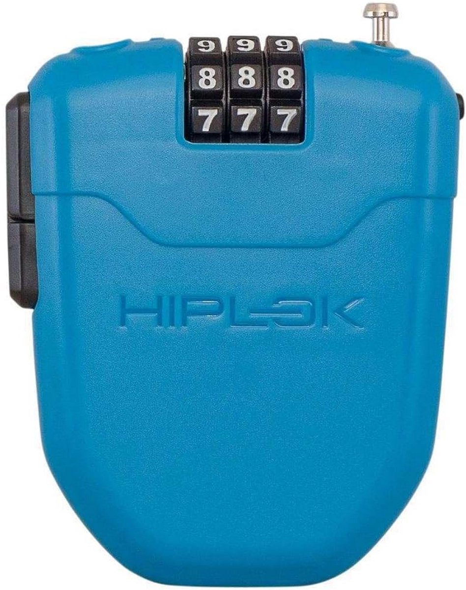 Kabelslot Unisex met Intrekbare Kabel en Combinatieslot - CYAN - 100 cm