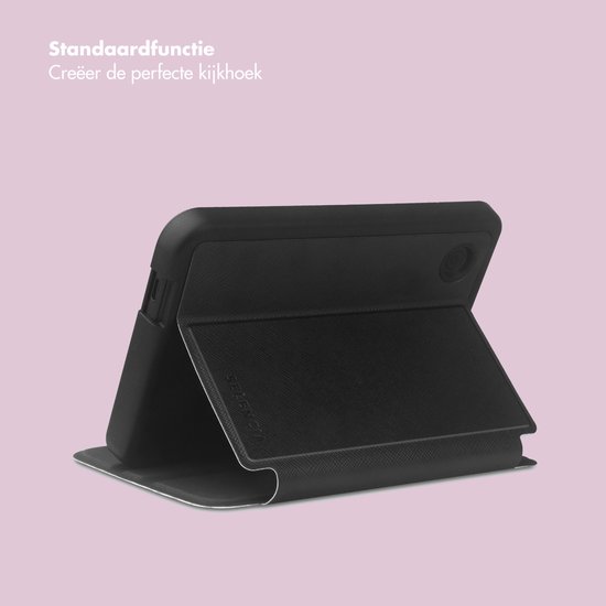 Selencia E-reader Hoesje - Geschikt voor Kobo Clara BW, Kobo Clara Colour - Vivid bookcase - Marble Purple van Merkloos — afbeelding 2