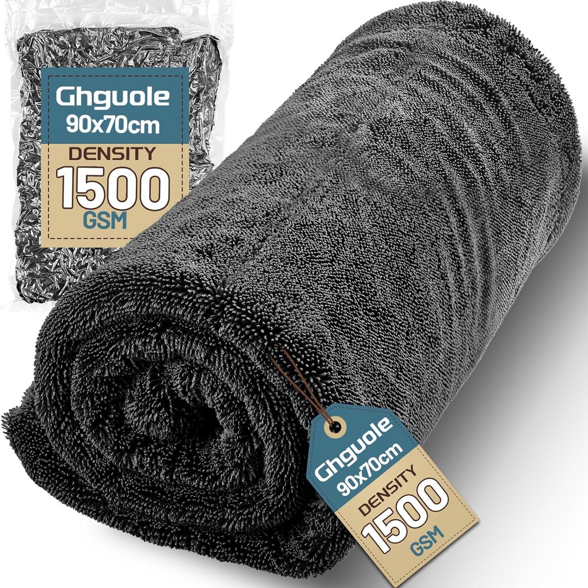 Extra Grote Microvezel Auto Droogdoek 90x70 cm - Krasvrije Finish