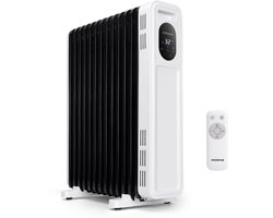 Aigostar Snug - Olieradiator - 2500W Heater - Elektrische Kachel - Oliegevulde radiator - 13 Ribben…