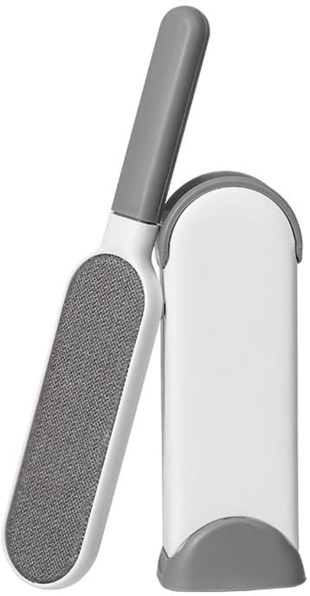 Pluizenverwijderaar - Kledingborstel - Ontpluizer - Huisdierhaar verwijderaar - Pluizenborstel - Pluizenroller - Pluizendief - Kleefroller - Pluizenverwijderaar kleding - Lint roller - Duurzaam en krachtig - grijs