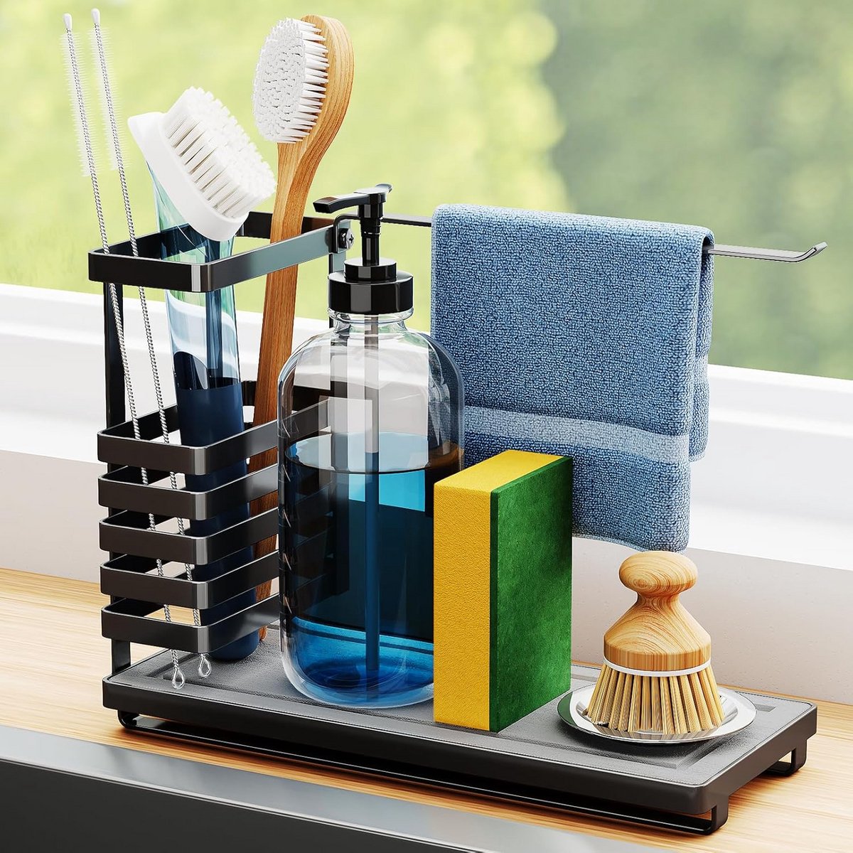 Wastafel Organizer voor Keuken en Badkamer met Sneldrogende Bodem
