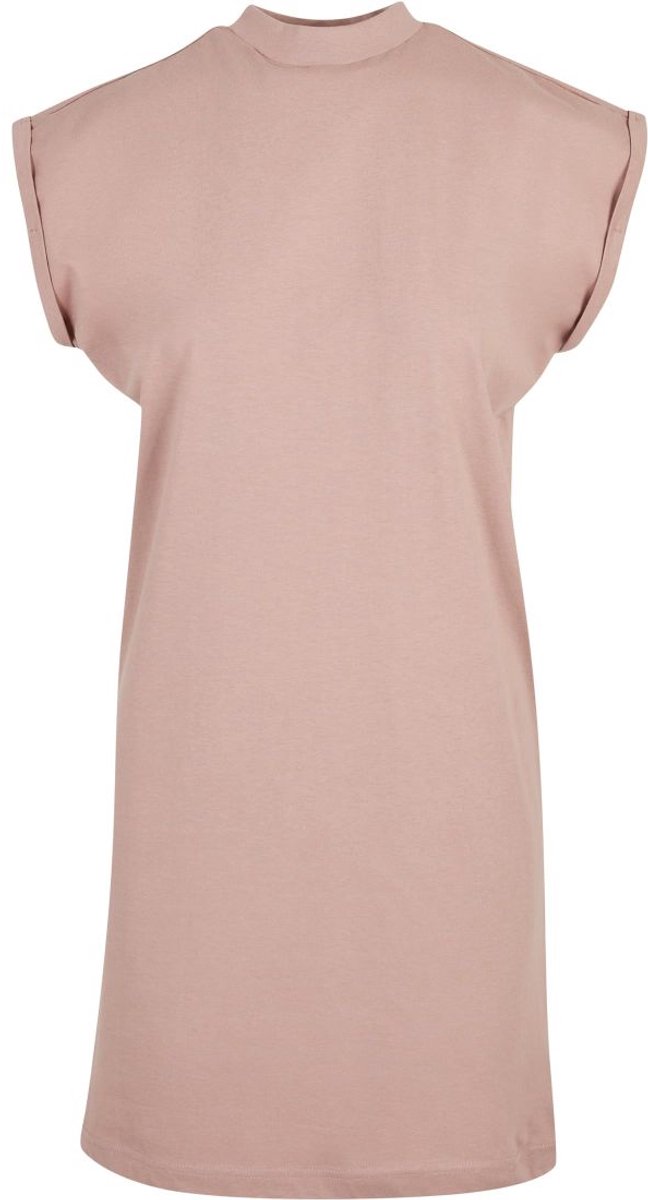 Build Your Brand - Turtle Extended Korte Dames T-Shirt Jurk - Dusk Rose maat 4XL