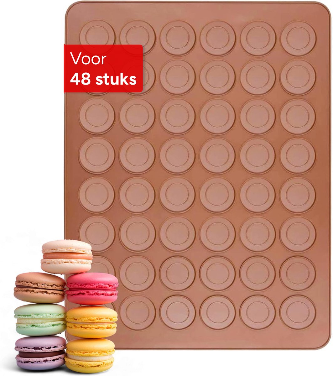 Macarons bakmat - Siliconen bakmat - Ovenmat - Voor 48 stuks - Vaatwasserbestendig - Luft