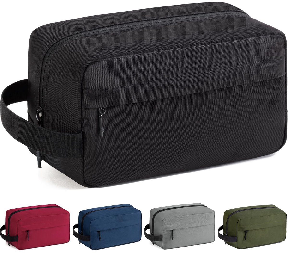 IMPERATORIS® Toilettas - Toiletorganizer - Make-up Tas - Waterafstotend - Ruime Vakken - Reis Toilettassen Mannen & Dames - Travel Organizer - 1 Stuk - Zwart