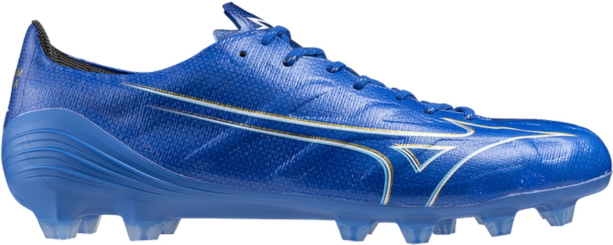 Mizuno A Elite FG voetbalschoenen in blauw, EU 46, lichtgewicht en flexibel, ontworpen voor snelheid en comfort.
