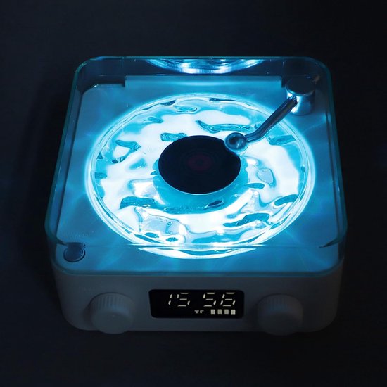 Bluetooth-luidspreker - speakers - Audio - audi - Bluetooth - Retro - Gloeiend - Wit - 14,2*14,2*6,5 cm — afbeelding 3