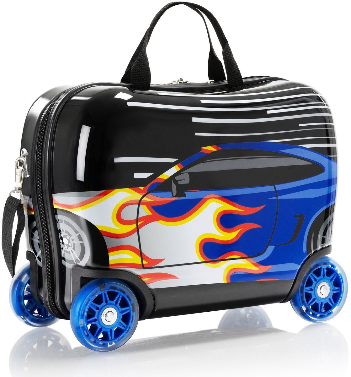 HEYS trolley Fashion Luggage Ride - on Trolley Race Car veelkleurig 41cm