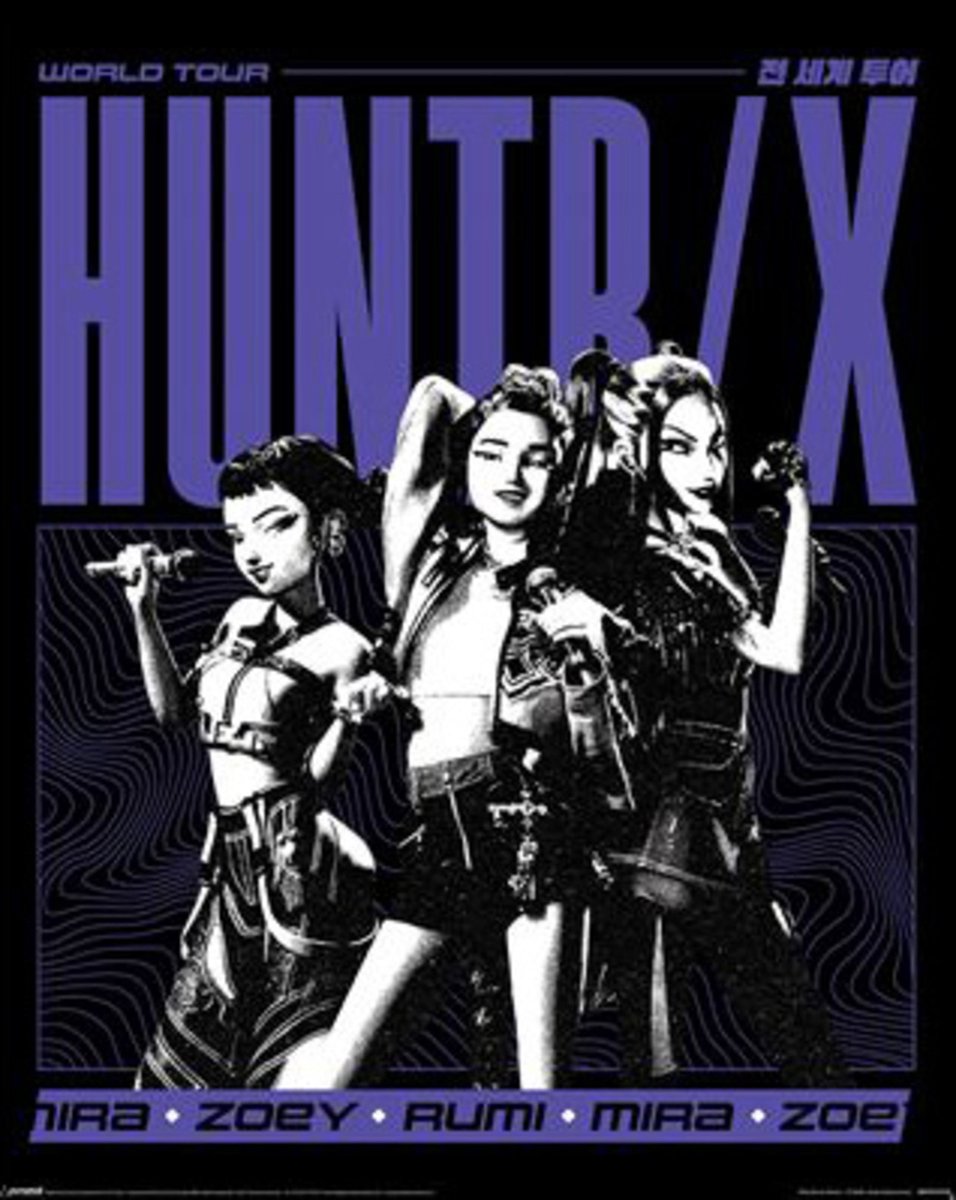 Pyramid Poster K-Pop Demon Hunters - Huntrix World Tour 40x50cm Divers