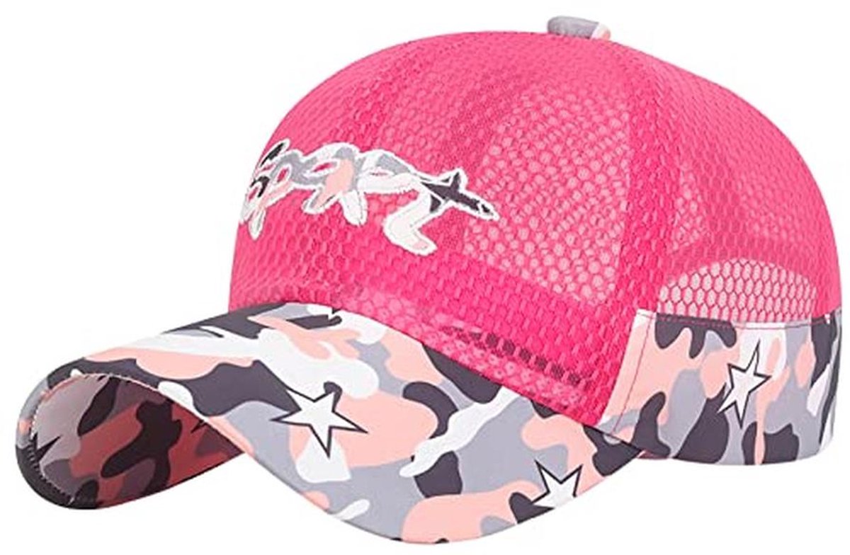 Verstelbare Zomer Baseball Cap voor Kinderen - Mesh Sportmuts voor Jongens en Meisjes