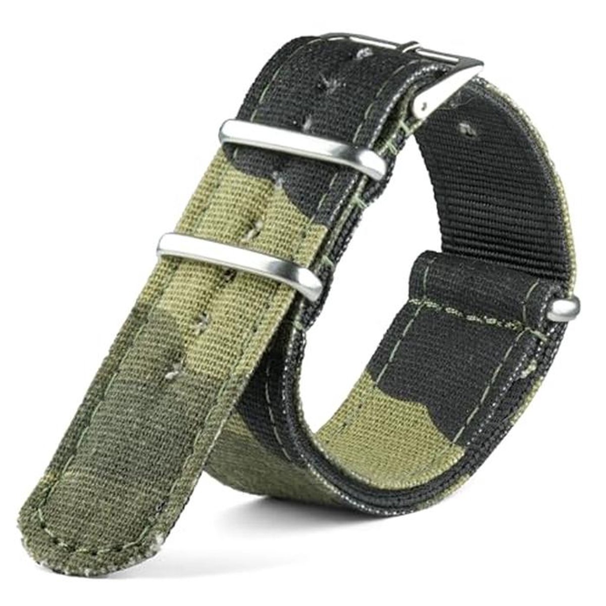 Militaire Horlogeband voor Mannen en Vrouwen - Nylon, Verscheidene Maten (18mm, 20mm, 22mm, 24mm)