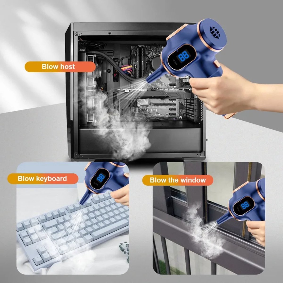 Sensova Draadloze Stofzuiger 60W - Compacte Kruimeldief met - afbeelding 3