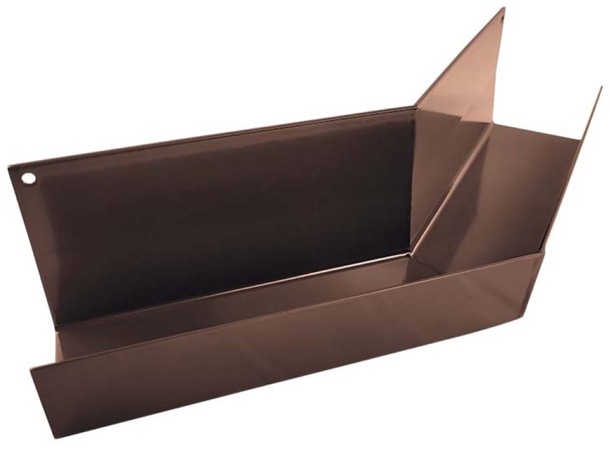 Renoplast® RK65 aluminium dakgoot hoek, buitenhoek 135° Bruin, dakgoot regenwaterafvoer plaatmetalen profielen, tuinhuis carport terras balkon insteekgoot, dakgoot