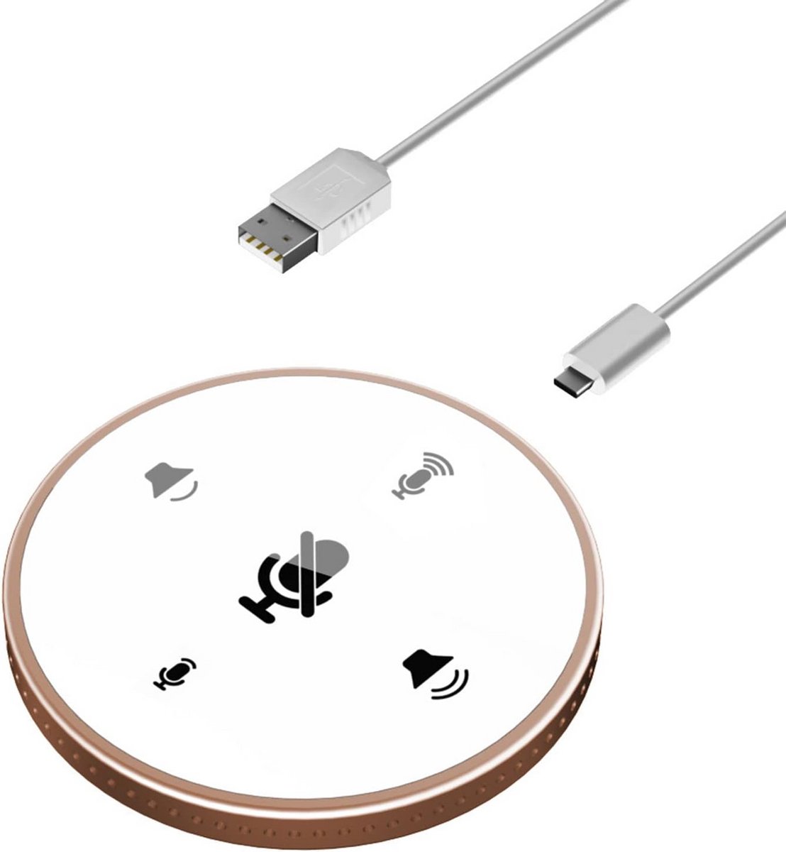 Omnidirectionele USB Conferentieluidspreker en Microfoon voor Videoconferenties