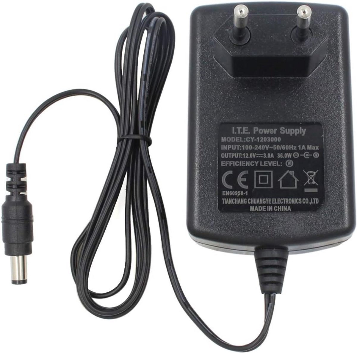AC naar DC 12V 3A Voedingsadapter voor CCTV Camera, LED Verlichting en Beveiligingssystemen