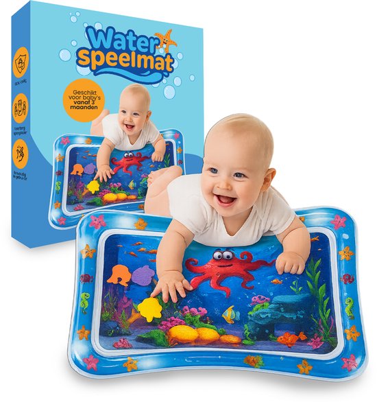 Innovaland - Watermat Baby - Opblaasbaar - Speeltapijt - Speelgoed - Jongens - Meisjes - Kraam cadeau Jongen - Waterspeelmat - Baby Speelgoed 0 jaar - Baby Mat