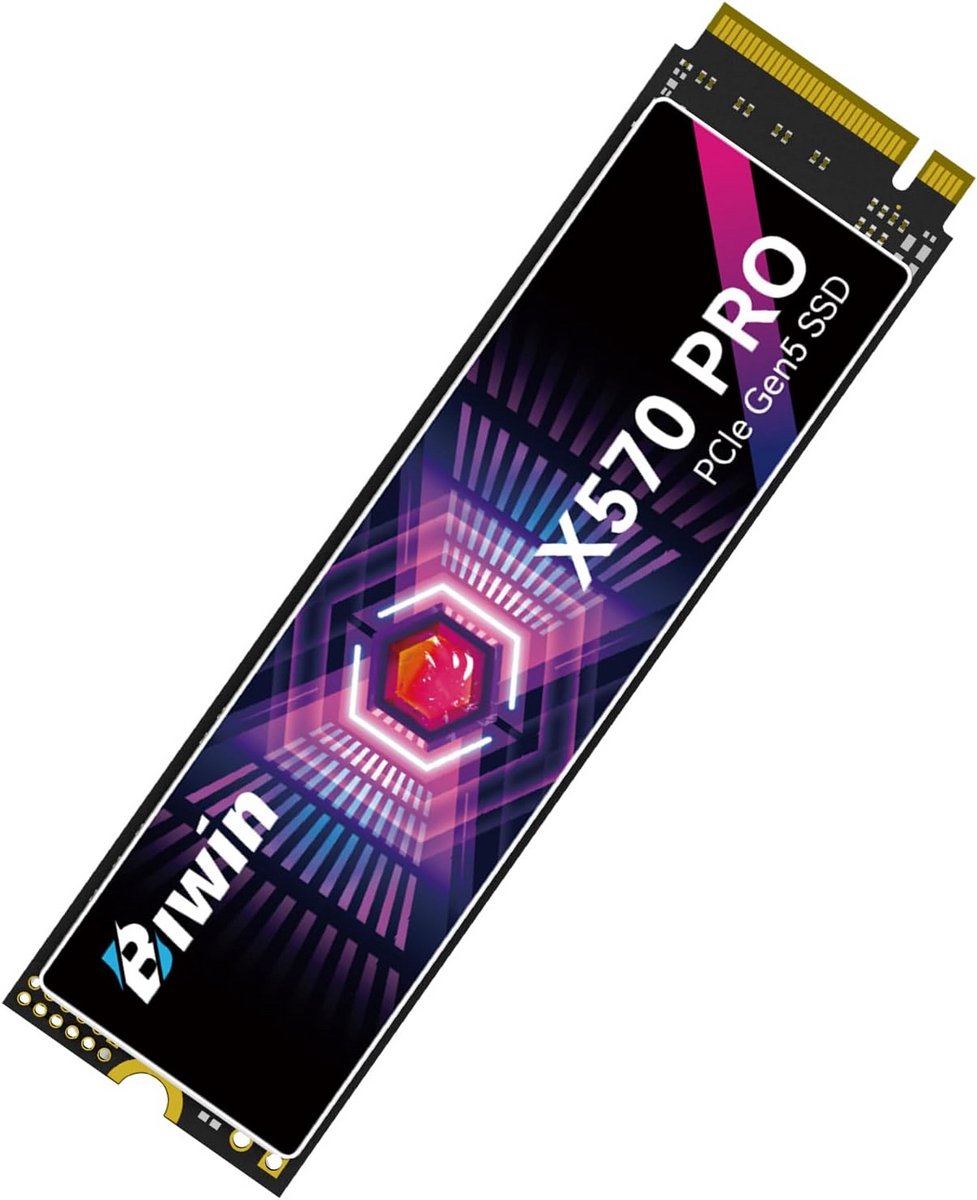 2TB NVMe M.2 2280 SSD met Gen5 PCIe - Leessnelheid tot 14000MB/s - Interne Gaming Solid State Drive voor Laptop en Desktop