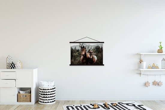 Cheval et son poulain au galop 60x40 cm