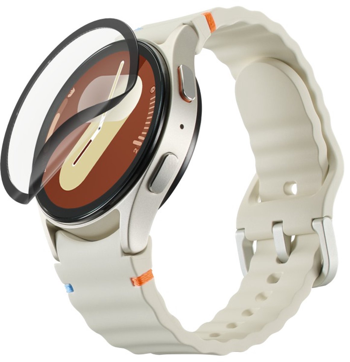 Super Hybrid beschermglas Samsung Galaxy Watch8, 44 mm
